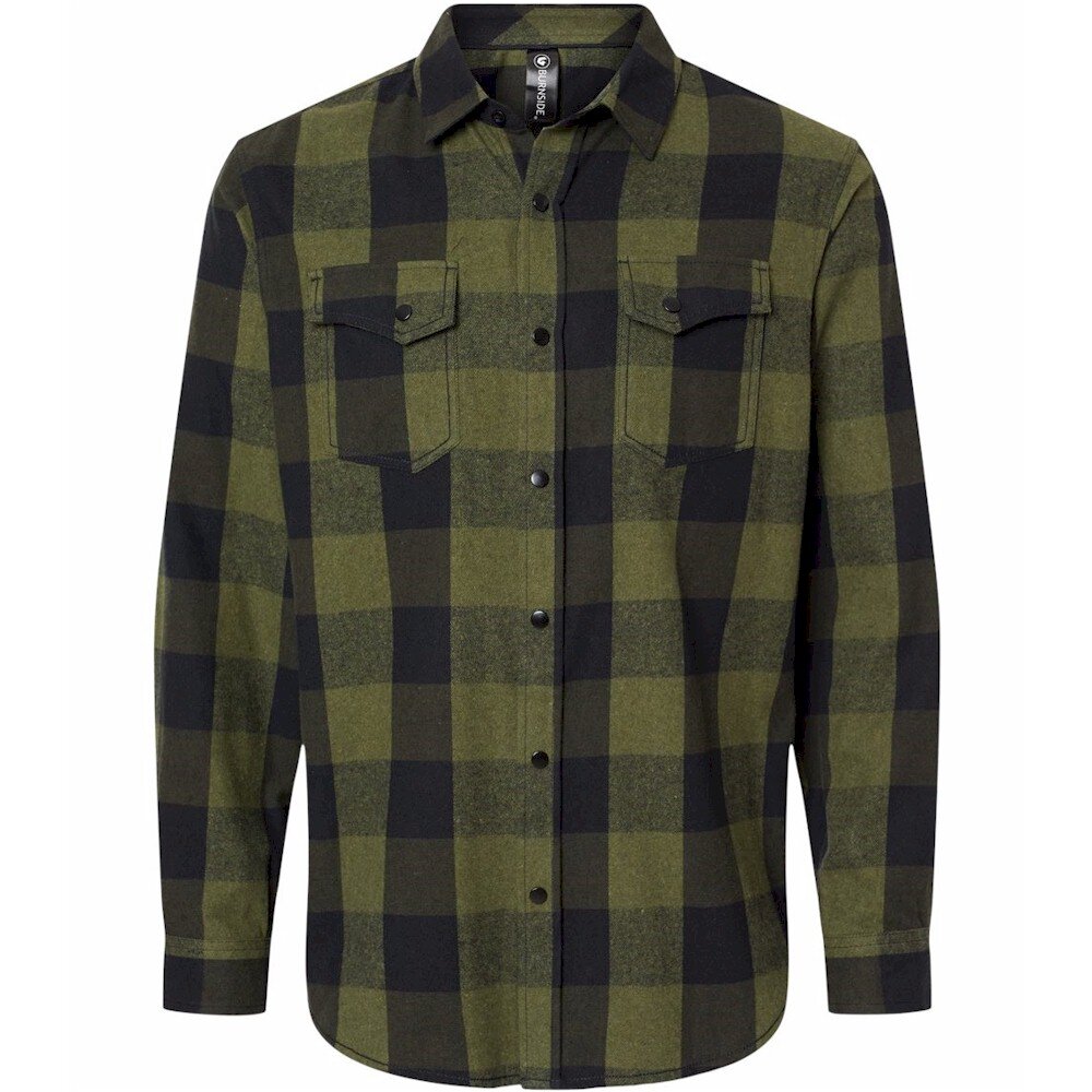 Burnside | Burnside Snap Front Plaid Flannel Shirt