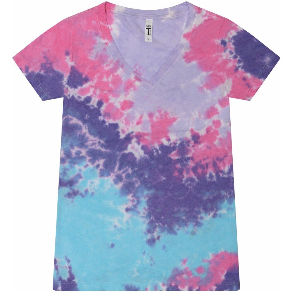 Tie-Dye Ladies' V-Neck T-Shirt