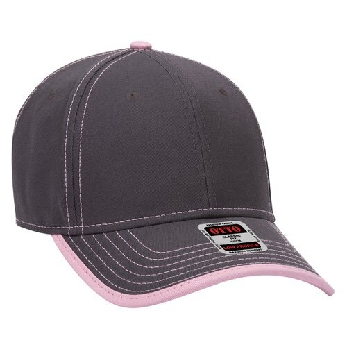 OTTO CAP LowPro Trimed Visor & Contrast Stitch Cap