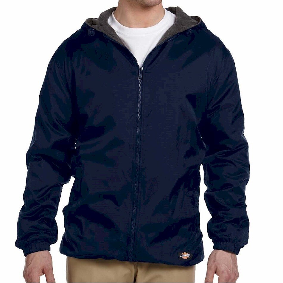 Dickies Fleece-Lined Hooded Nylon Jacket