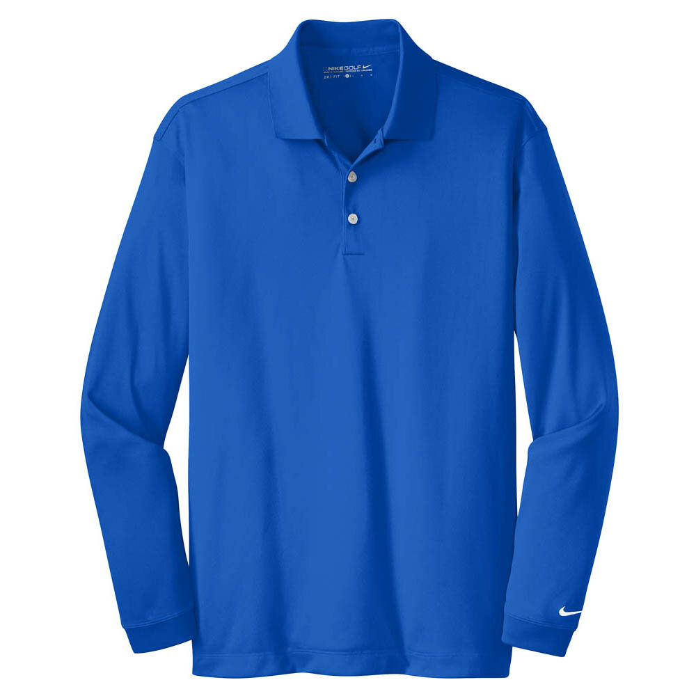 NIKE Golf Long Sleeve Dri-Fit Stretch Tech Polo