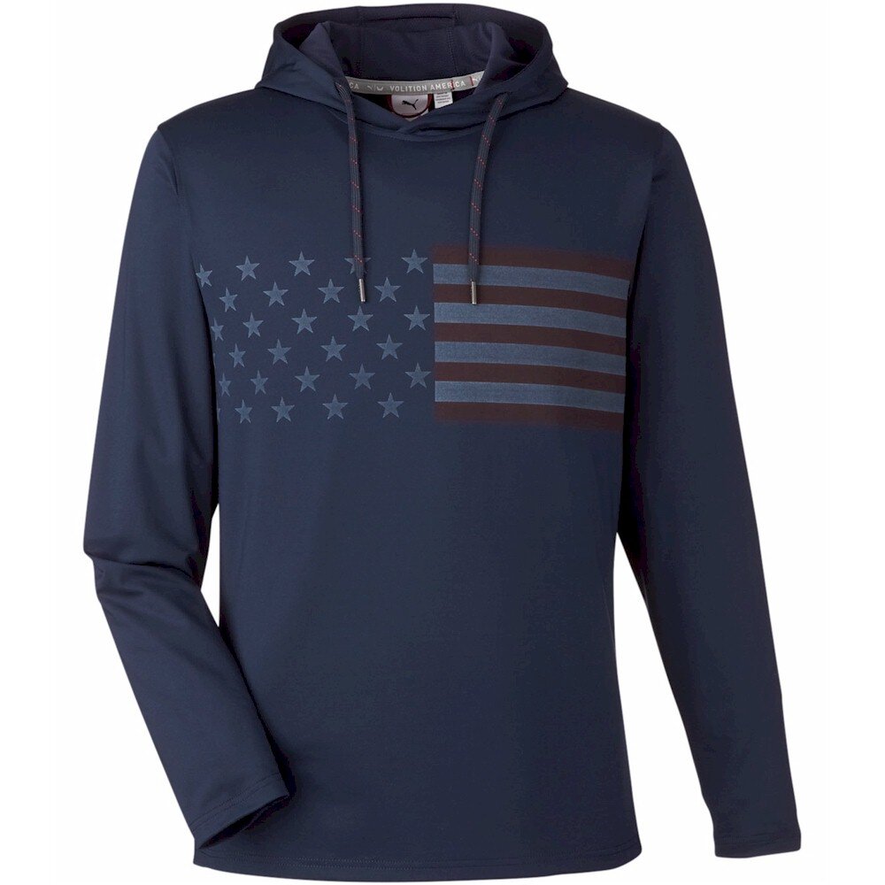 Puma Golf Volition Striped Hooded Pullover