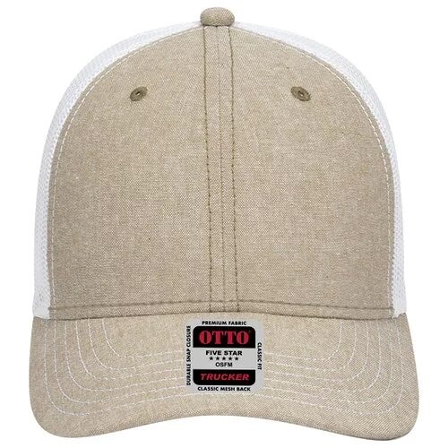 OTTO CAP | 6 Panel LowPro Trucker- Leatherette Patch