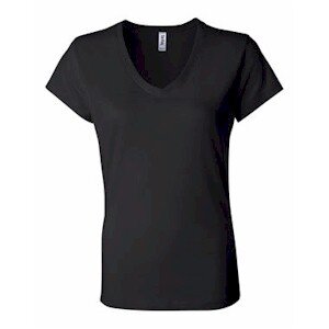 Bella Women's 5 oz. Cotton S/S V-Neck T-Shirt