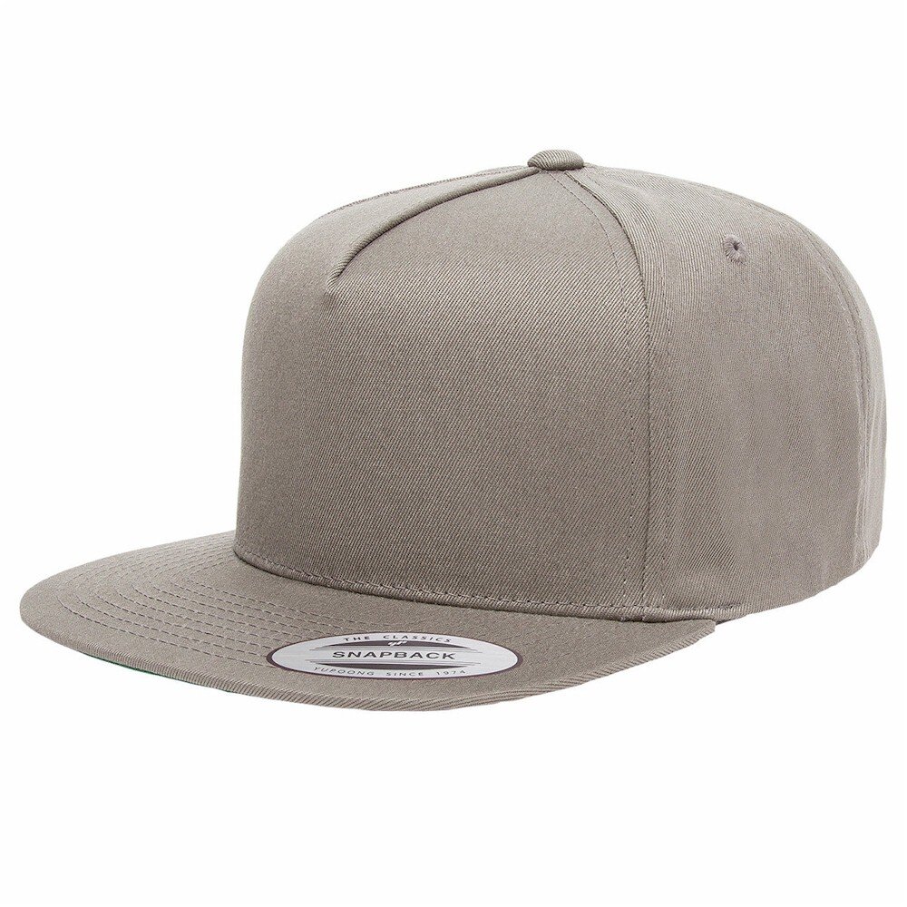 Yupoong Five Panel Flat Bill Cap