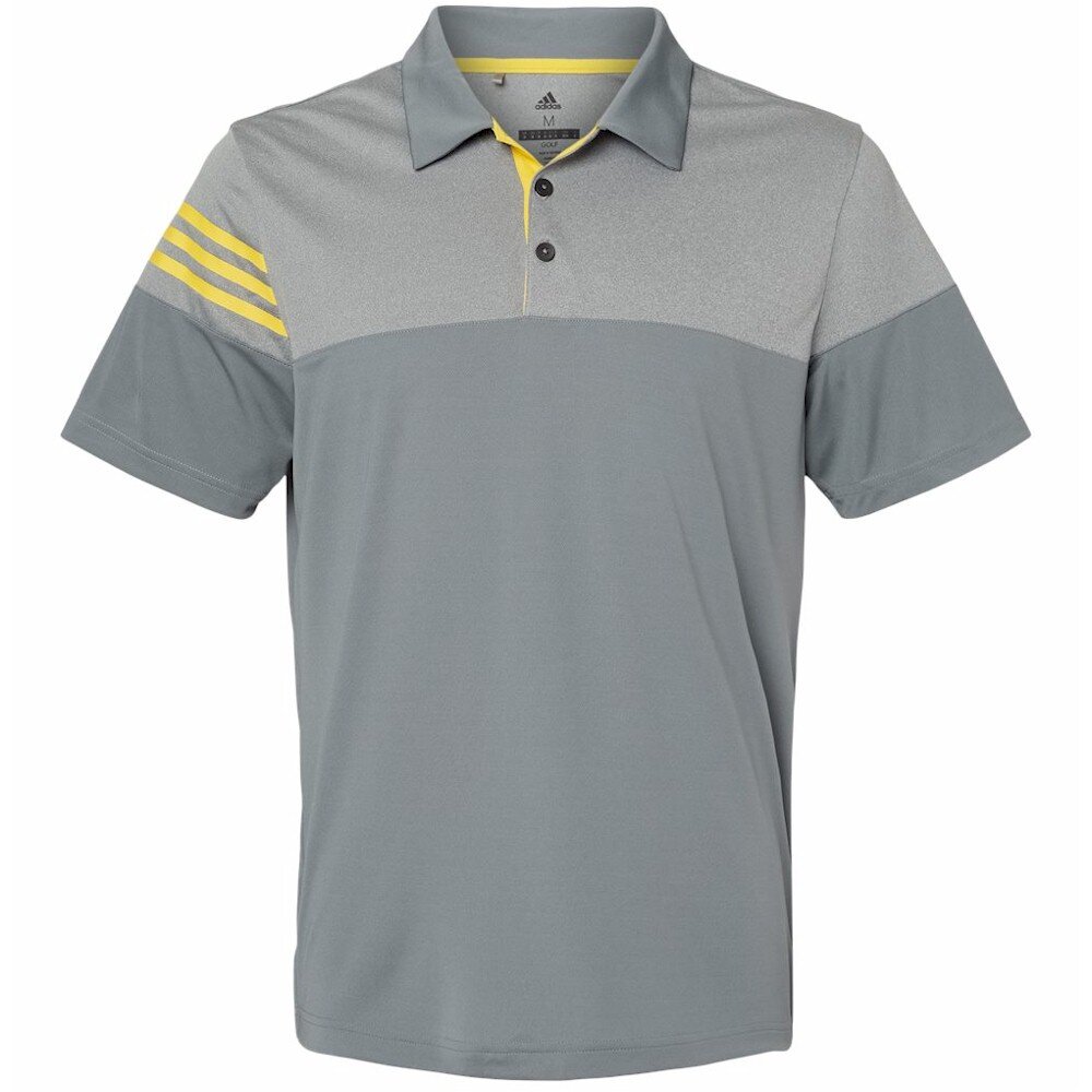 Adidas - Heather 3-Stripes Block Sport Shirt