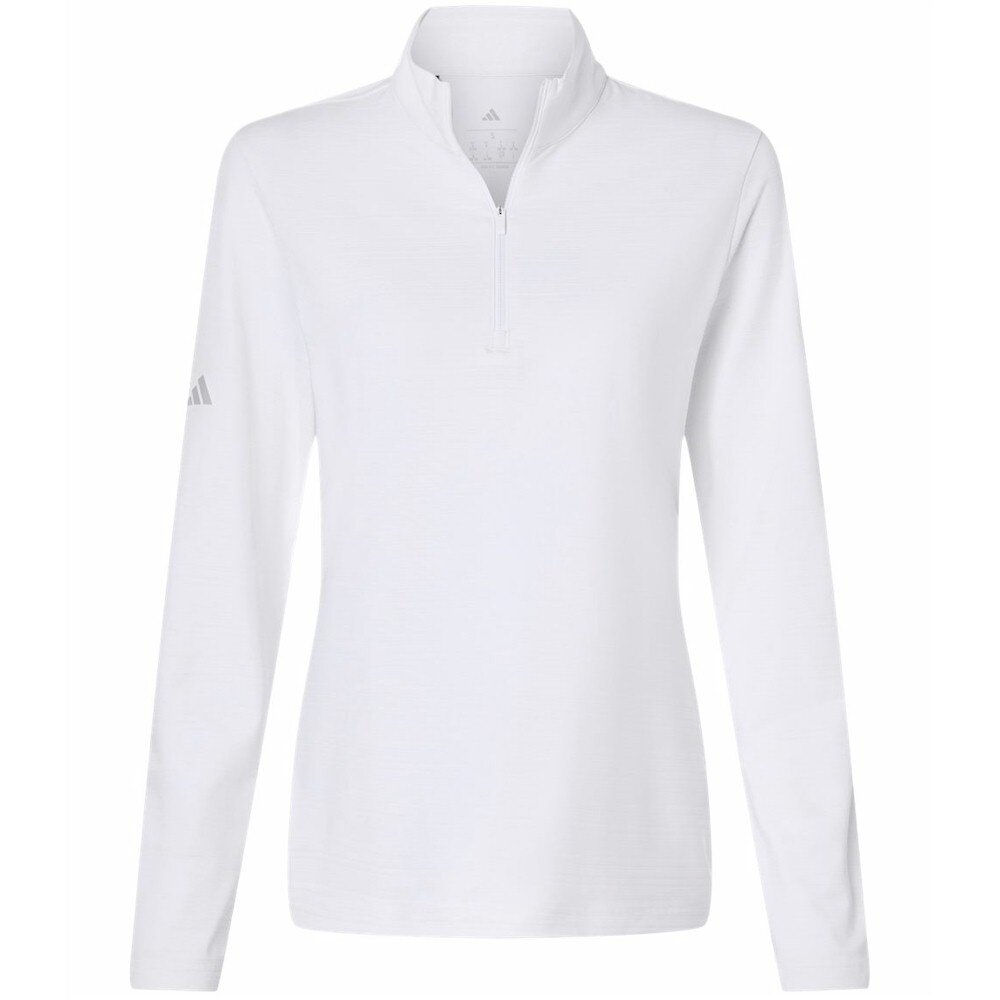 Adidas Women's Textured Stripe 1/4-Zip Pullover