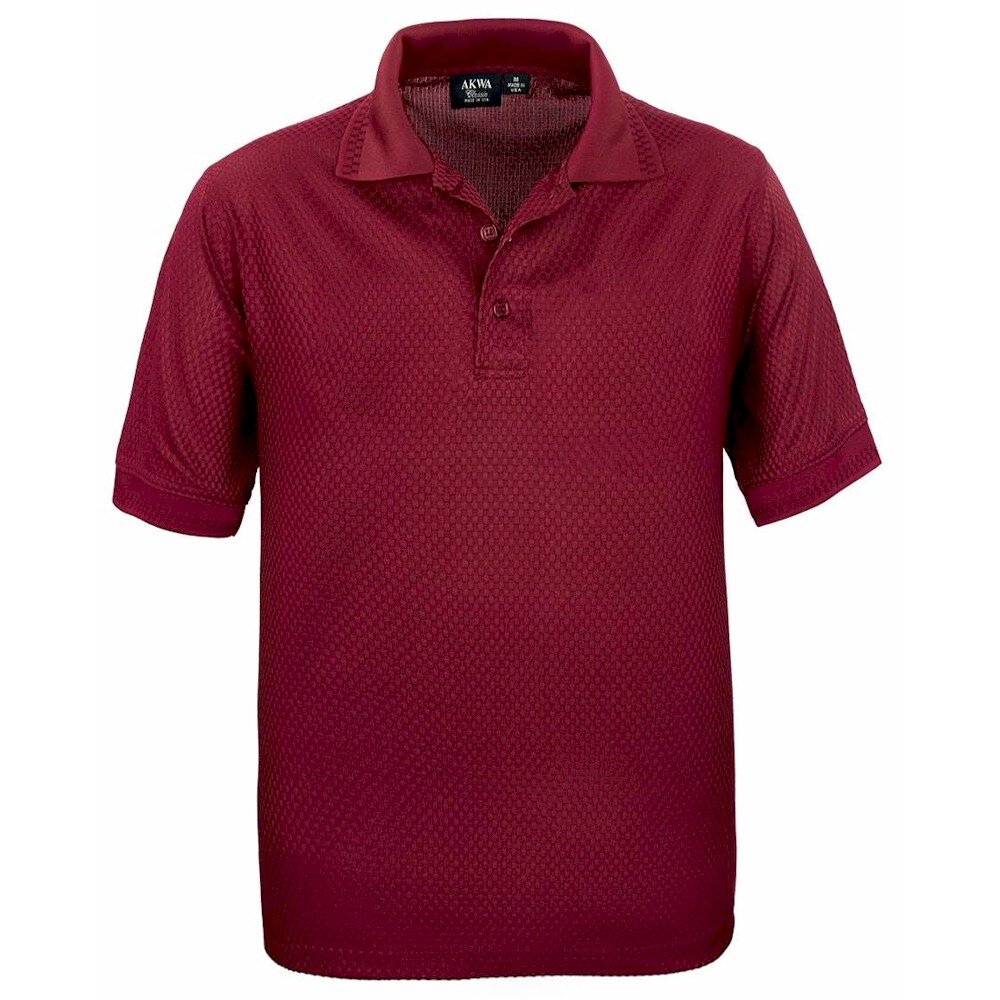 AKWA MADE IN THE USA Basket Weave Polo
