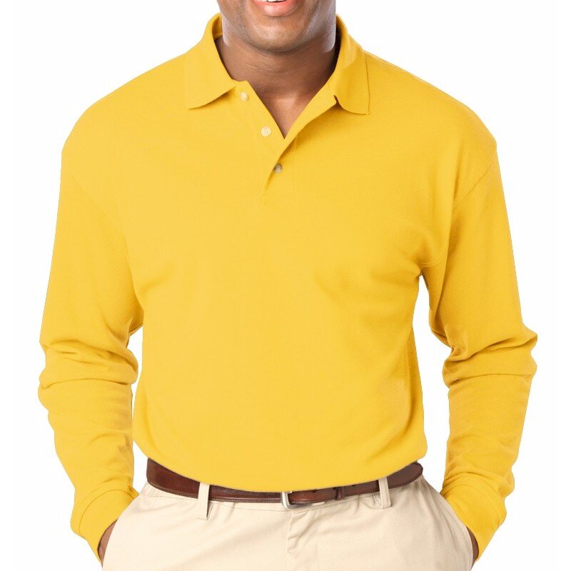 L/S BG Pocketless Pique Polo
