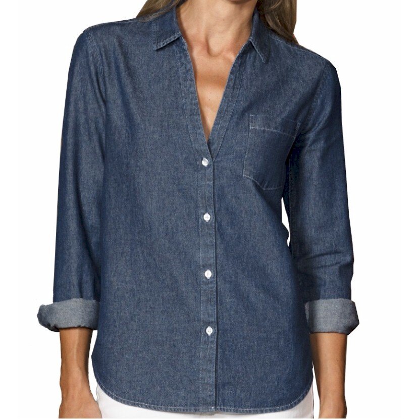 Blue Generation Ladies L/S Untucked Denim