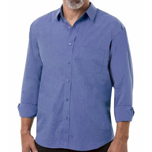 Blue Generation L/S Untucked Fit Crossweave