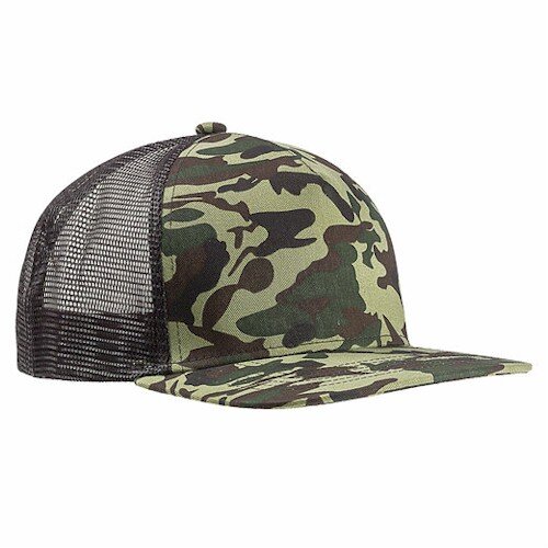 Big Accessories Camo 5 Panel Surfer Trucker Cap