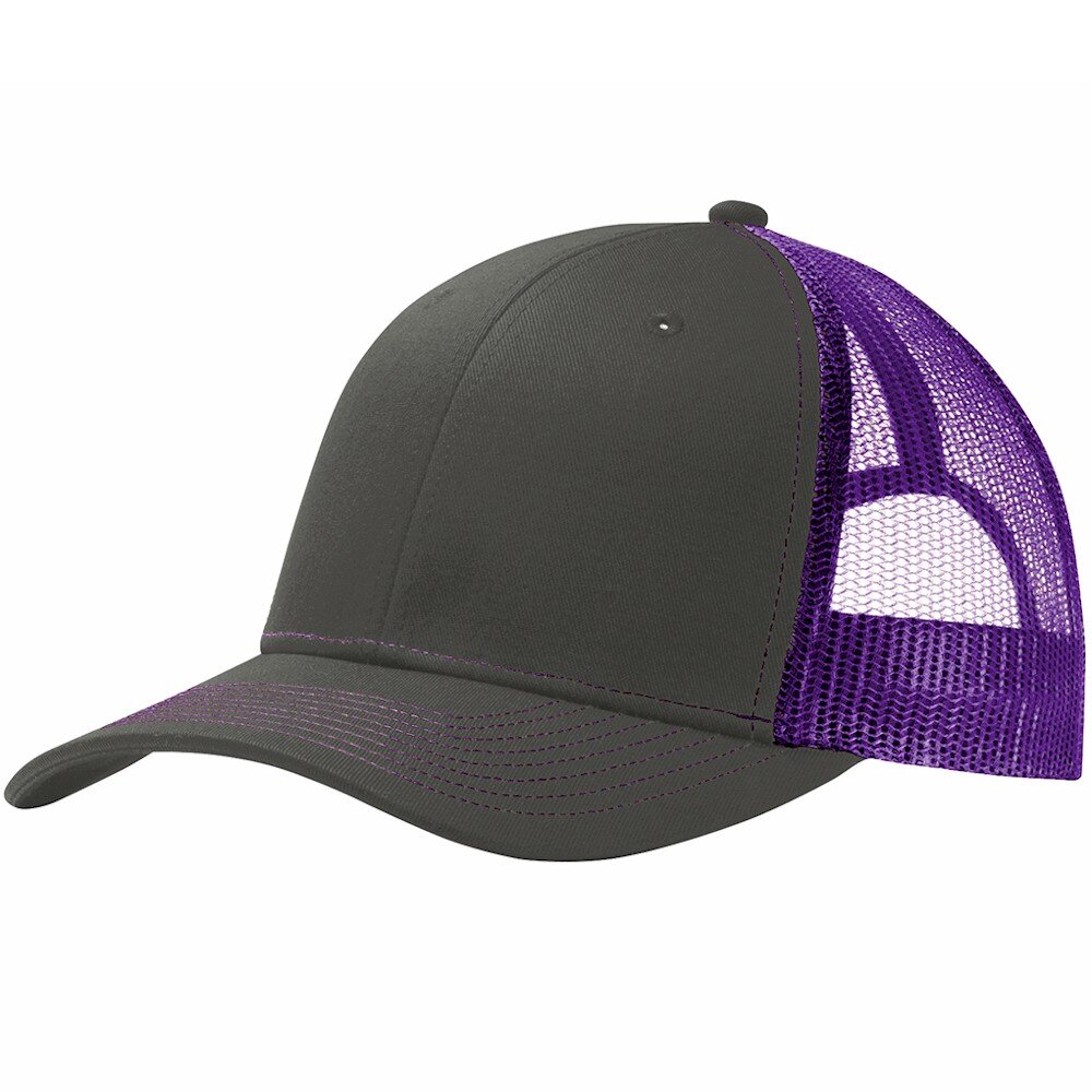 Port Auth. Snapback Trucker with Leatherette Patch