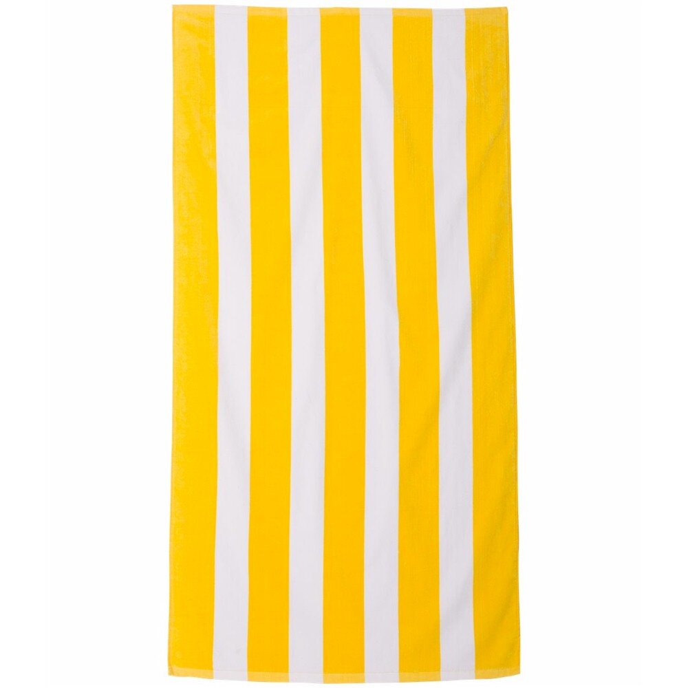 Carmel Cabana Stripe Velour Beach Towel