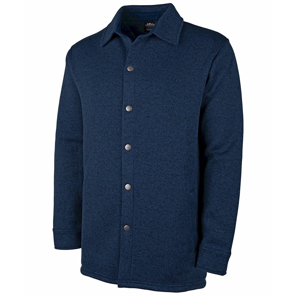 Charles River HEATHERED FLEECE SNAP SHACKET