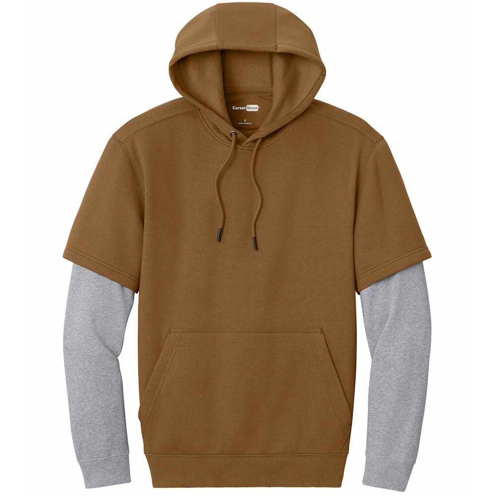 CornerStone® Tough Fleece Layered Hoodie