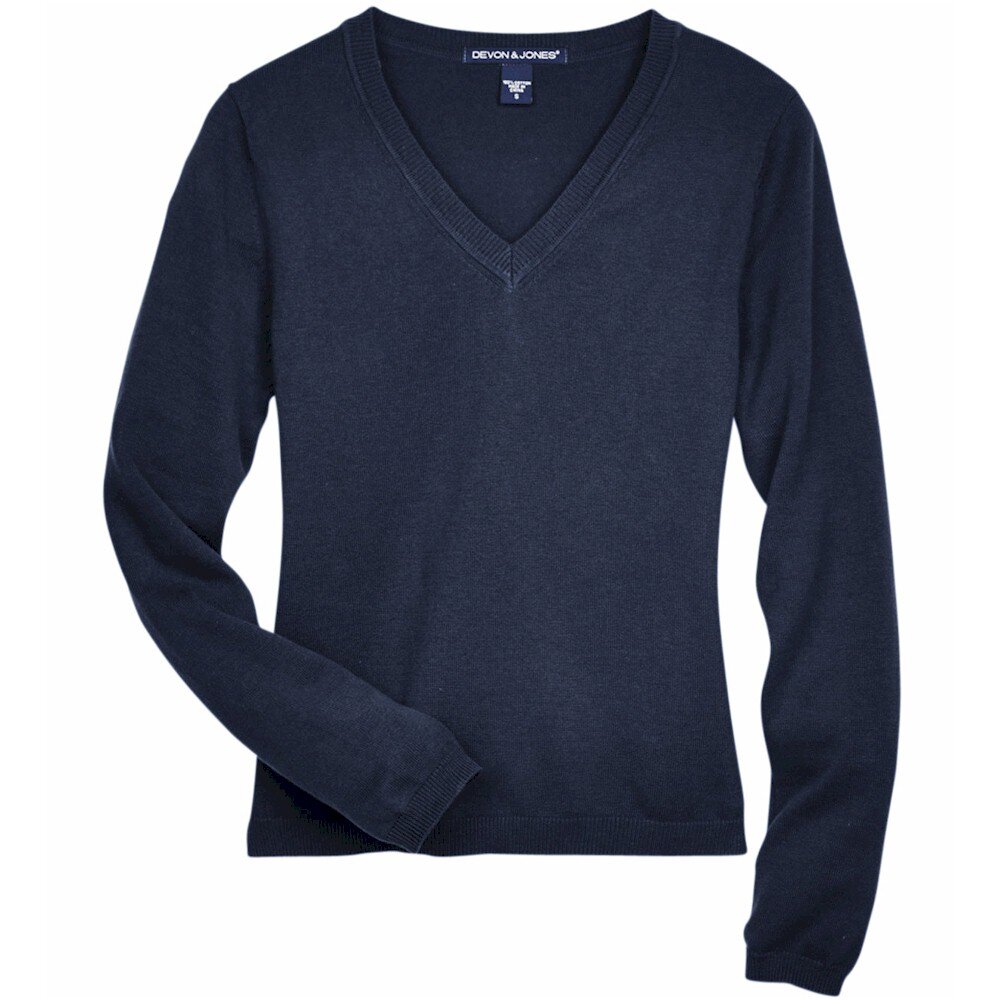 Devon & Jones Classic Women's V-Neck Sweater