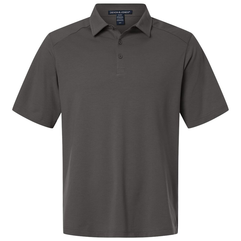 Devon & Jones | Seaton Pebble Textured Polo