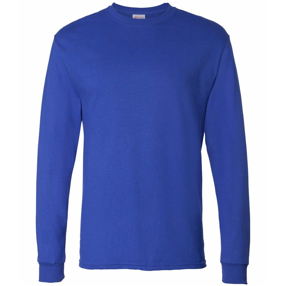 L/S Hanes 5.2 oz Comfortsoft Cotton T-shirt