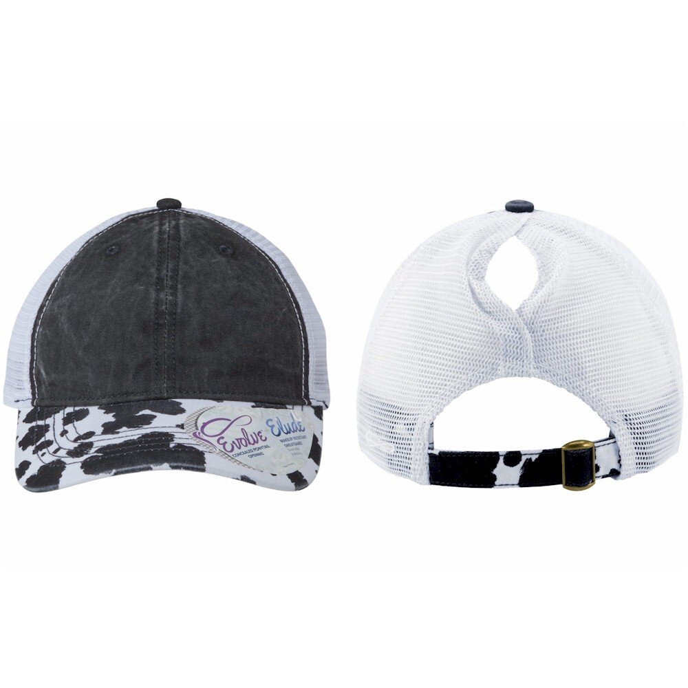 Infinity Her Ladies Printed Visor w Mesh Back Cap