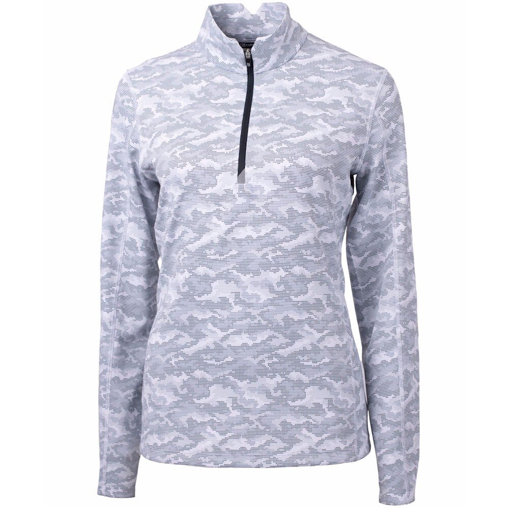 C&B Traverse Camo Print Stretch Ladies 1/4 Zip
