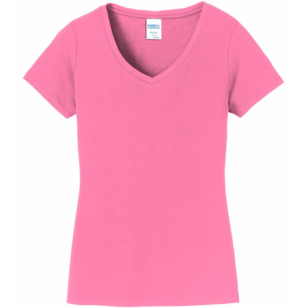 Port & Company® Ladies Fan Favorite V-Neck Tee