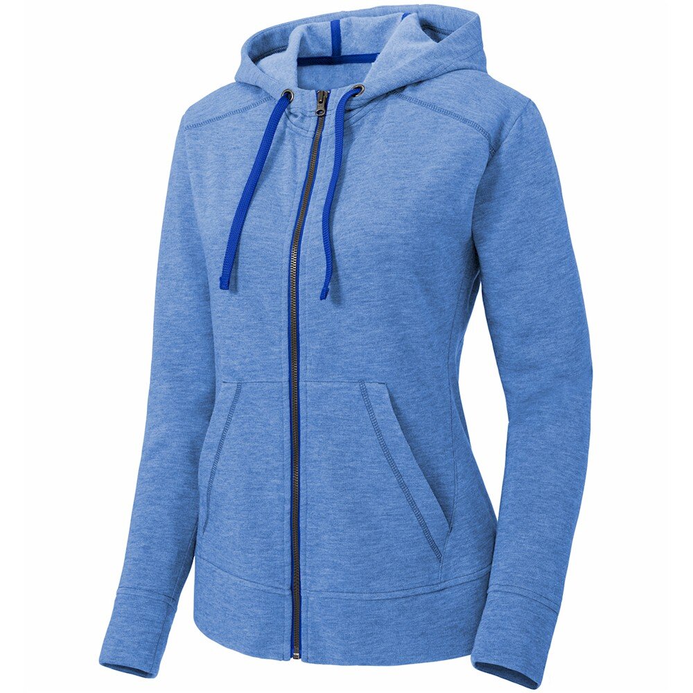 SportTek Ladies Fleece Full-Zip Hooded Jacket