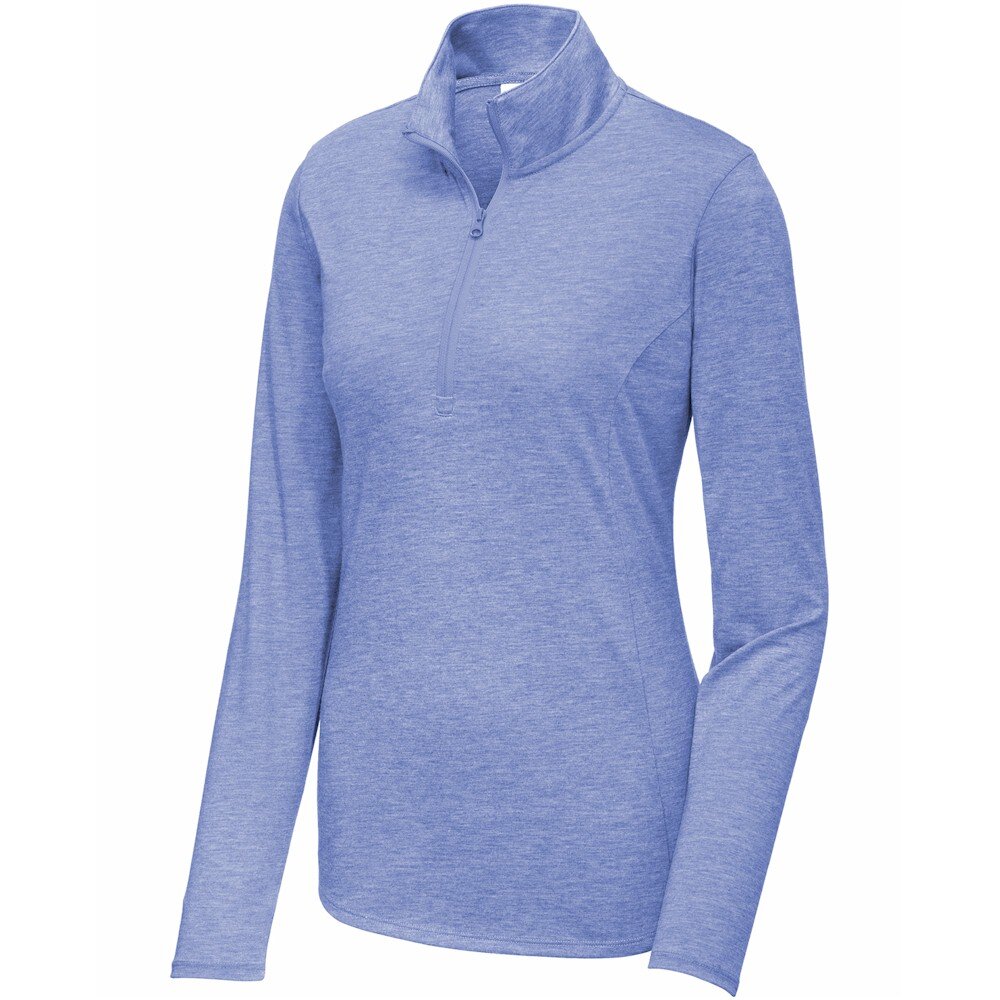 Sport-Tek® Ladies Tri-Blend Wicking 1/4-Zip