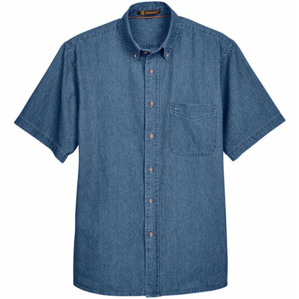 Harriton S/S Denim Shirt