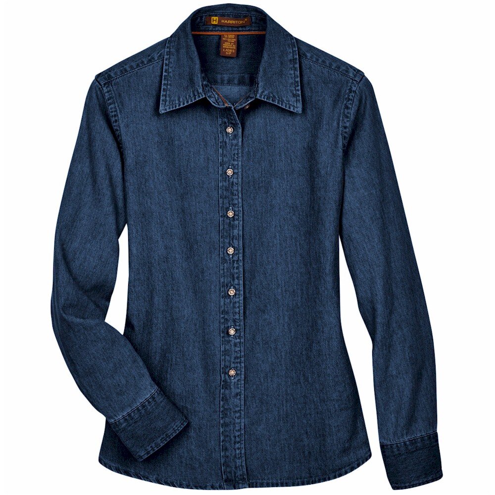 Harriton | Harriton Ladies' L/S Denim Shirt