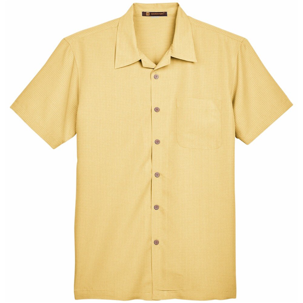 Harriton Barbados Textured Camp Shirt