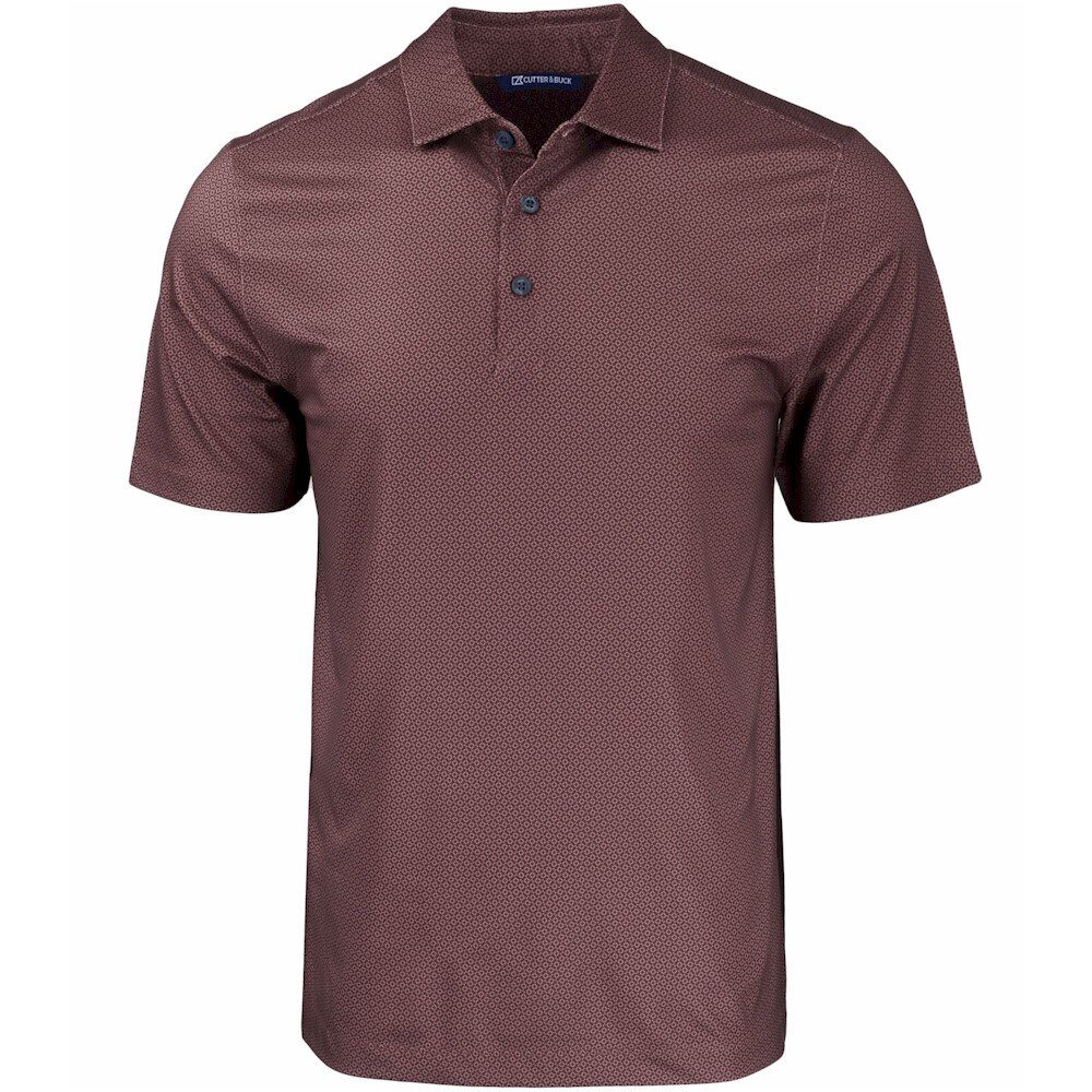 C&B Pike Eco Tonal Geo Print Stretch Recycled Polo