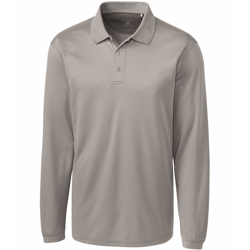 Clique Ice Pique Long Sleeve Tech Polo