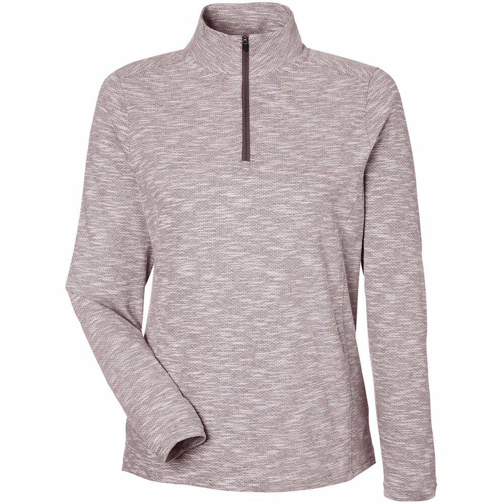 North End Ladies Eclipse Jacquard 1/4-Zip Pullover