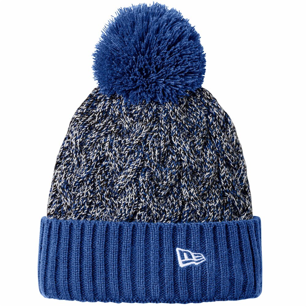 New Era® Marled Knit Pom Beanie