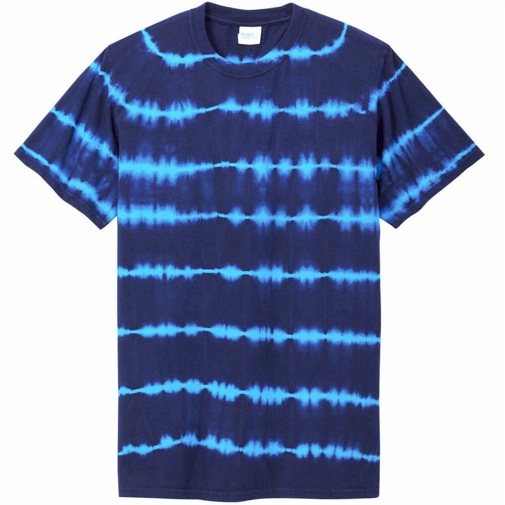 Port & Company ® Allover Stripe Tie-Dye Tee