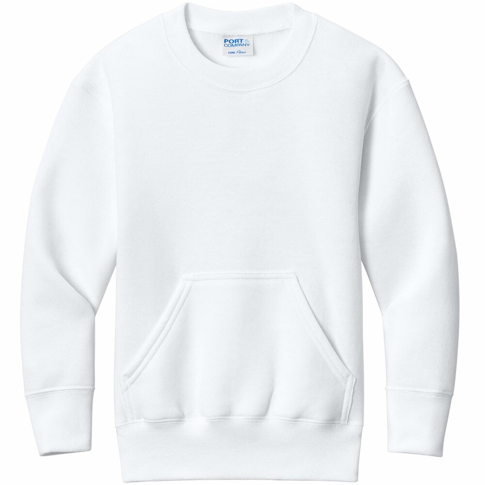 P&C Youth Core Fleece Crewneck Pocket Sweatshirt