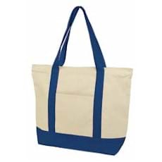 Nissun Deluxe Zippered Cotton Canvas Tote