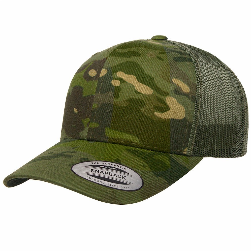 Yupoong CAMO Retro Trucker Cap | YP6606C | Free Custom Embroidery