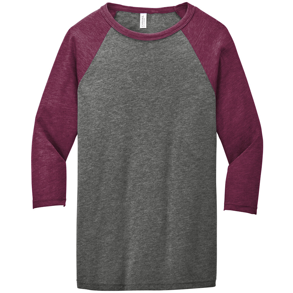 Bella | BELLA+CANVAS® Unisex 3/4-Sleeve Baseball Tee