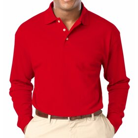 L/S BG Pocketless Pique Polo