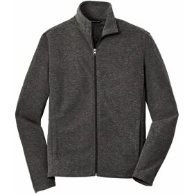 Port Authority Heather Microfleece Full Zip Jacket