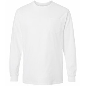 GILDAN L/S Ultra Cotton T-Shirt w/ Pocket