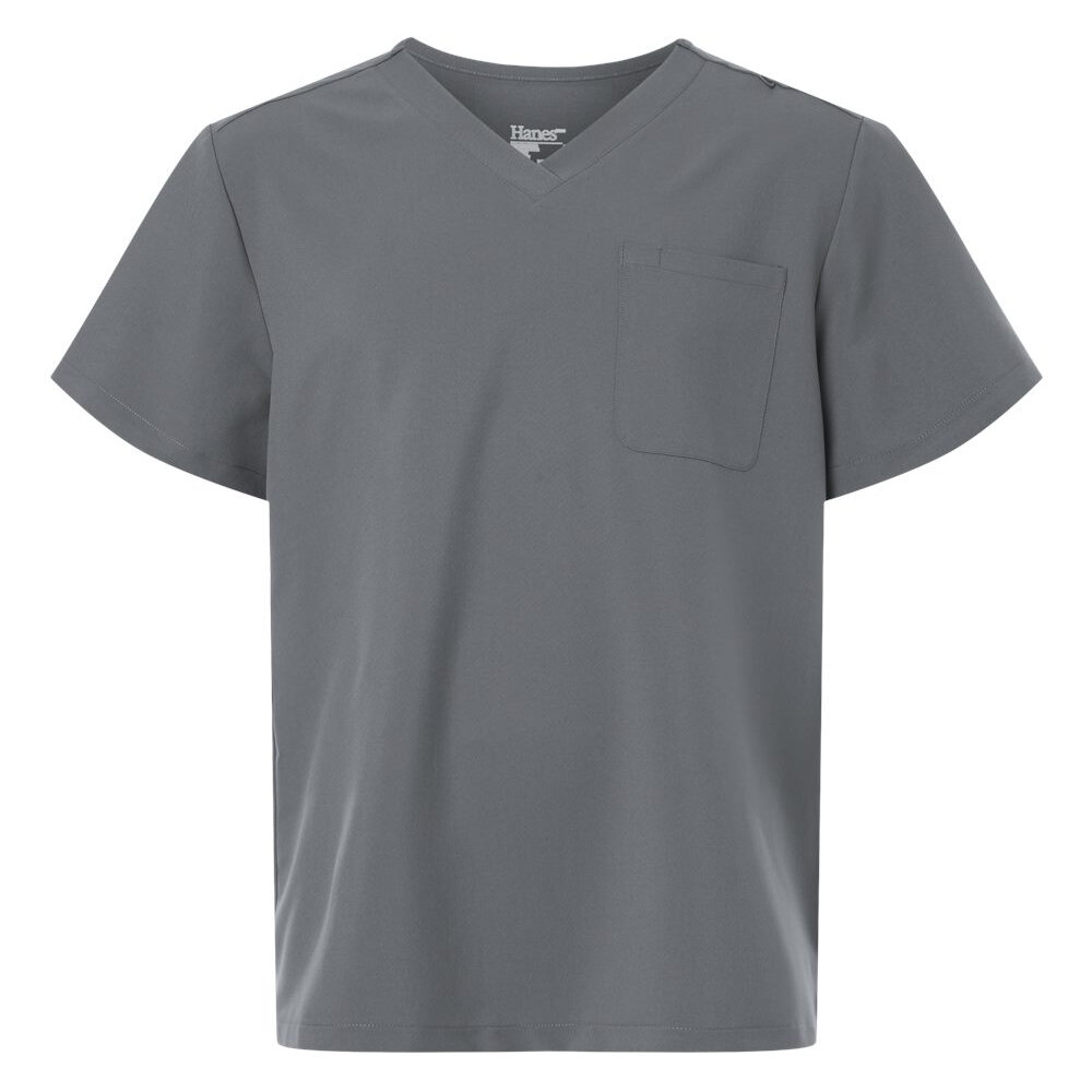 Hanes | V-Neck 1 Pocket Scrub Top