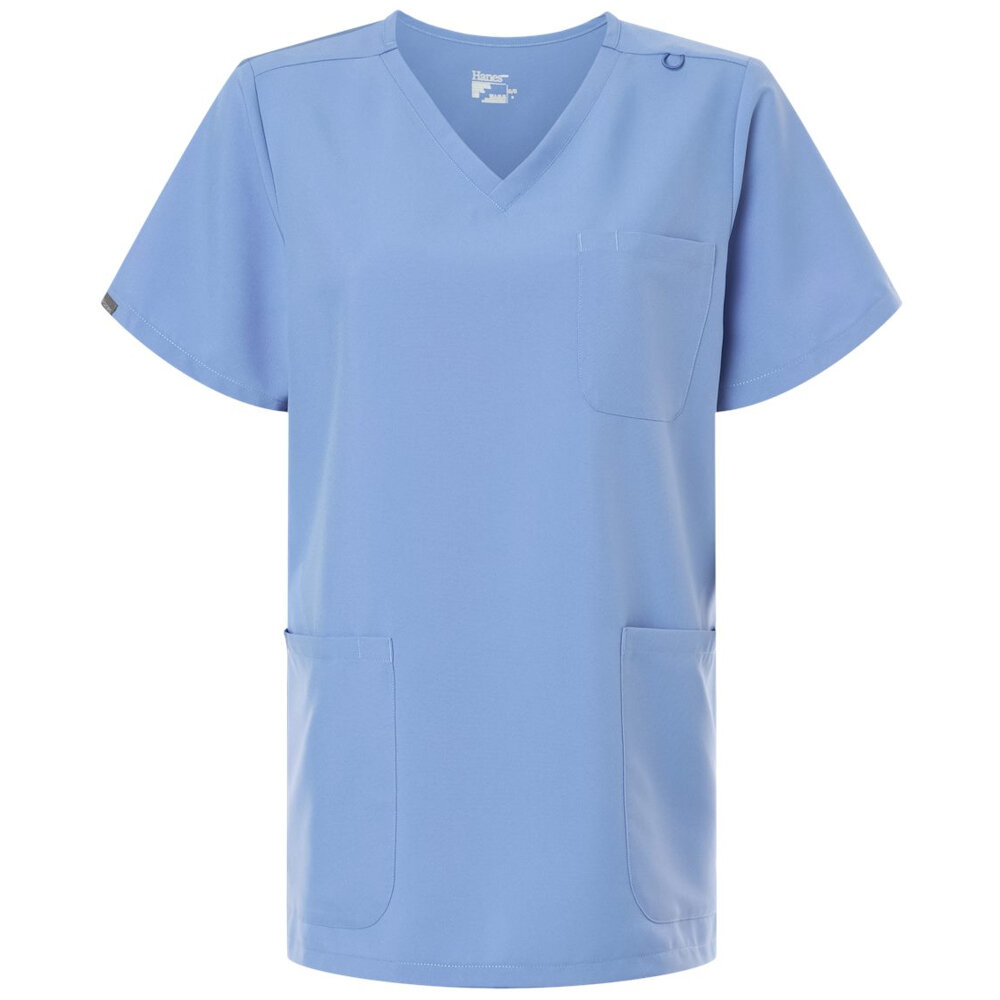 Hanes | Women's V-Neck 3 Pocket Scrub Top