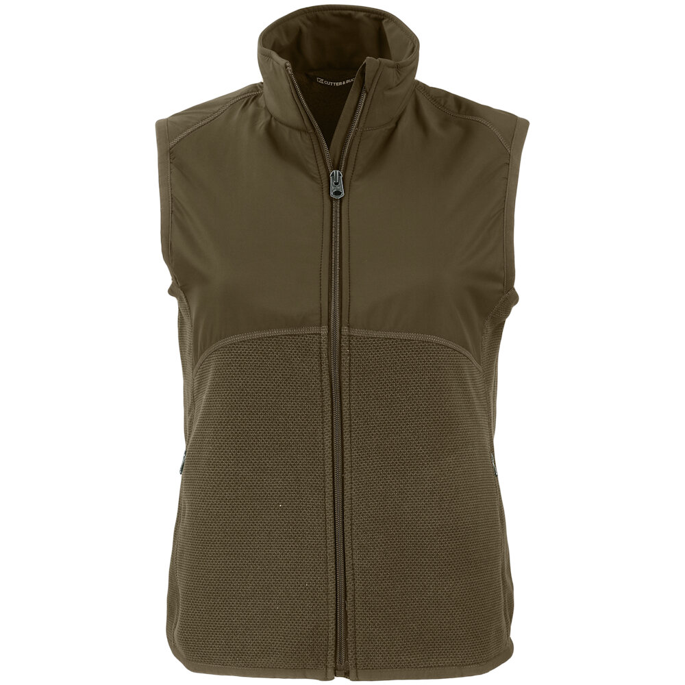 Cutter & Buck | C&B Hunts Point Eco Fleece Womens Hybrid Vest
