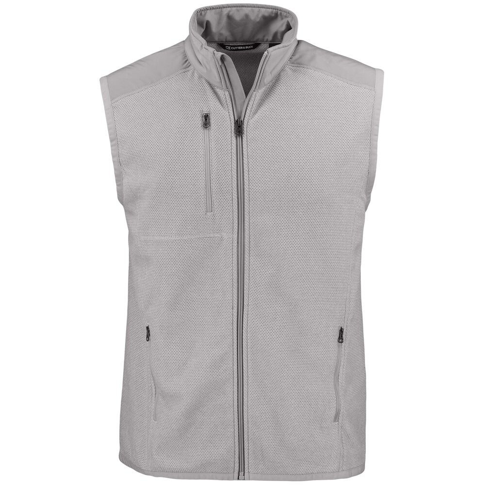 Cutter & Buck | C&B Hunts Point Eco Fleece Hybrid Full Zip Vest