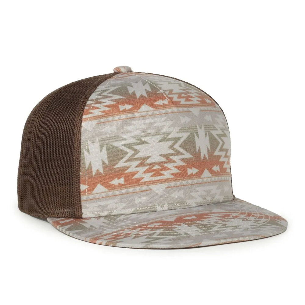 Outdoor Cap | Printed 5‑Panel Mesh Back Cap