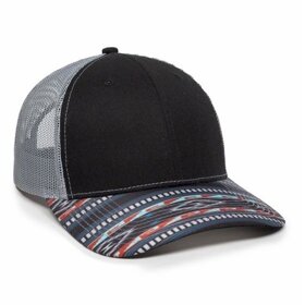 Outdoor Cap Printed Visor Trucker