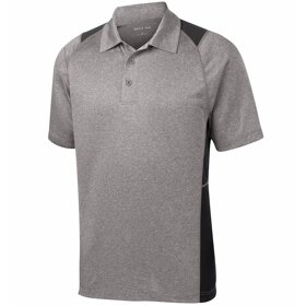 Sport-Tek Heather Colorblock Contender Polo